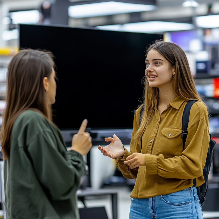 young-female-shopper-is-chatting-with-sales-representative-electronics-store-background